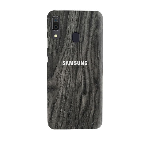 Black Wood Surface Pattern Mobile Case Cover For Galaxy A30