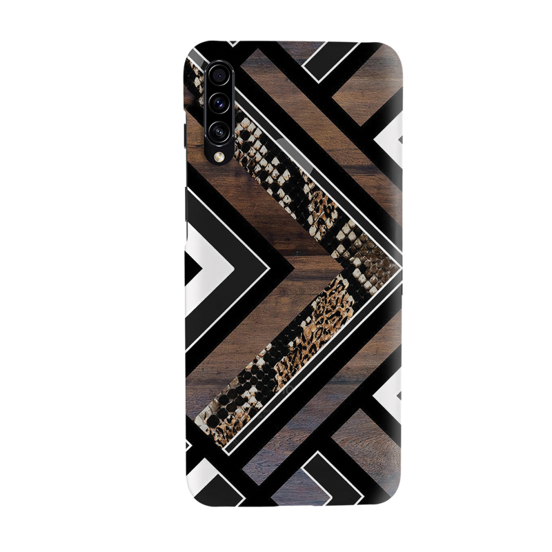 Carpet Pattern Black, White and Brown Pattern Mobile Case Cover For Galaxy A70