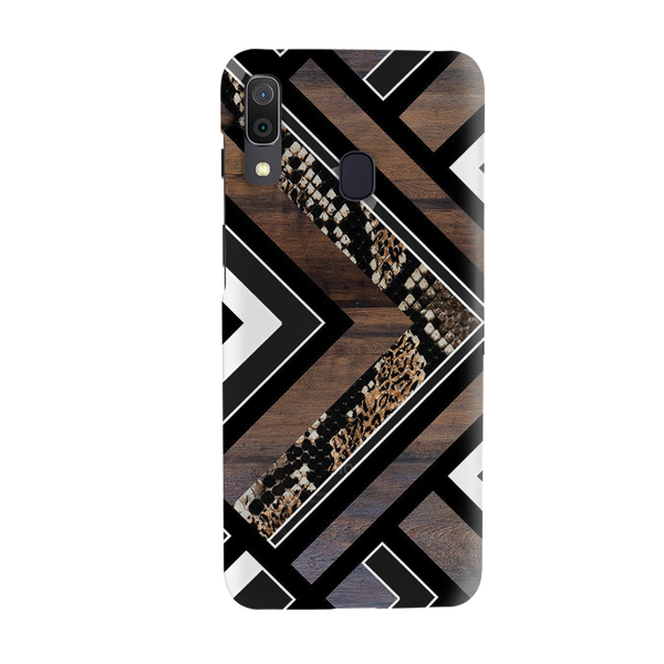Carpet Pattern Black, White and Brown Pattern Mobile Case Cover For Galaxy A30