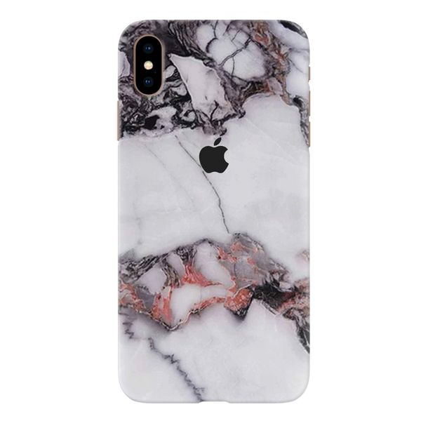 White & Black Marble Pattern Mobile Case Cover For Iphone XS MAX