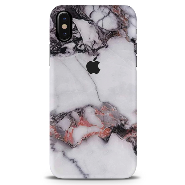 White & Black Marble Pattern Mobile Case Cover For Iphone X