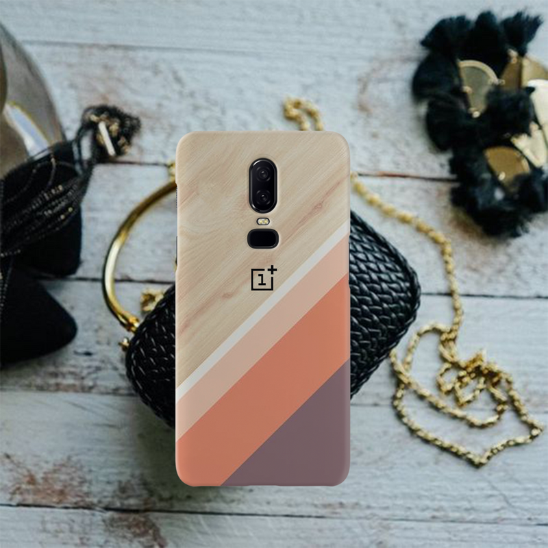 Wooden Pattern Mobile Case Cover For Oneplus 6