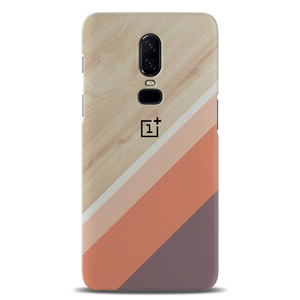 Wooden Pattern Mobile Case Cover For Oneplus 6