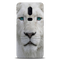 White Lion Portrait Pattern Mobile Case Cover For Oneplus 6