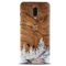 Wood Surface and Snowflakes Pattern Mobile Case Cover For Oneplus 6t