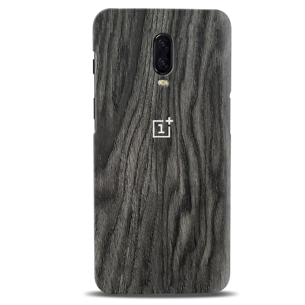 Black Wood Surface Pattern Mobile Case Cover For Oneplus 6t