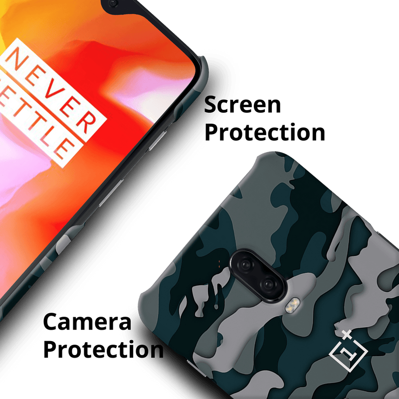 Military Camo Pattern Mobile Case Cover For Oneplus 6t