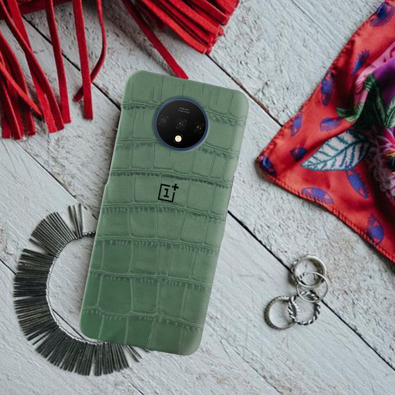 Green Boxes Pattern Mobile Case Cover For Oneplus 7t