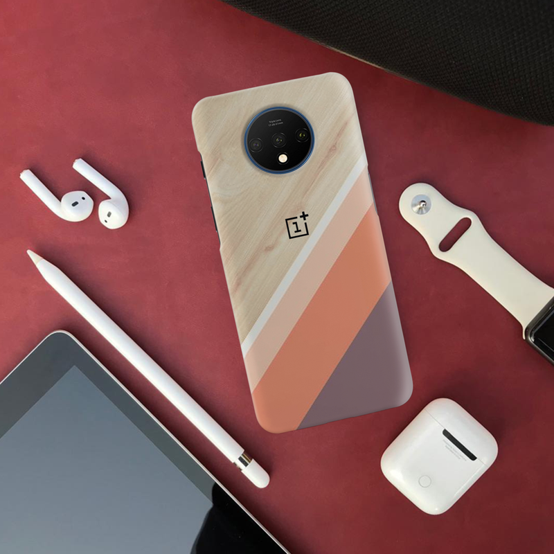 Wooden Pattern Mobile Case Cover For Oneplus 7t