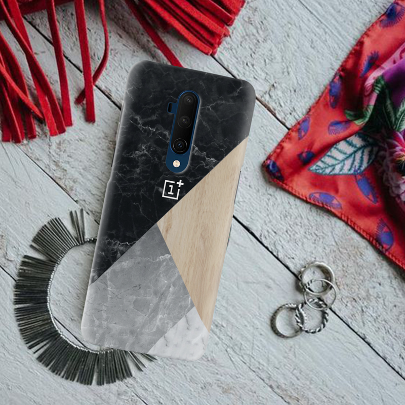 Tiles and Wooden Pattern Mobile Case Cover For Oneplus 7t Pro