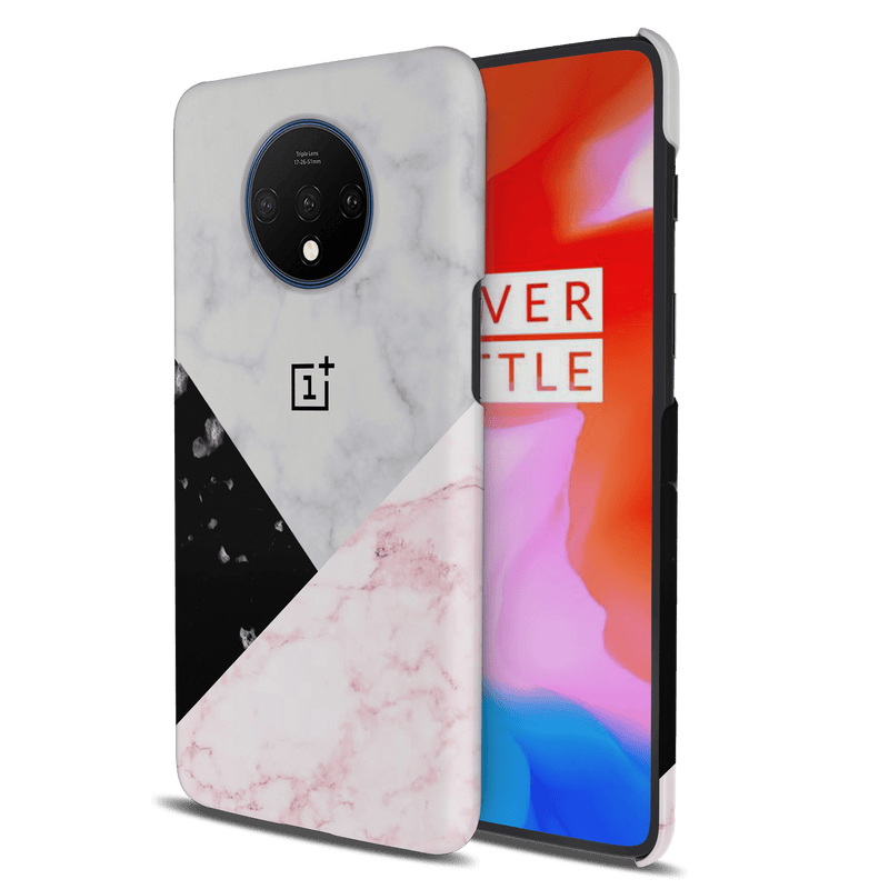 Pink Black & White Marble Pattern Mobile Case Cover For Oneplus 7t