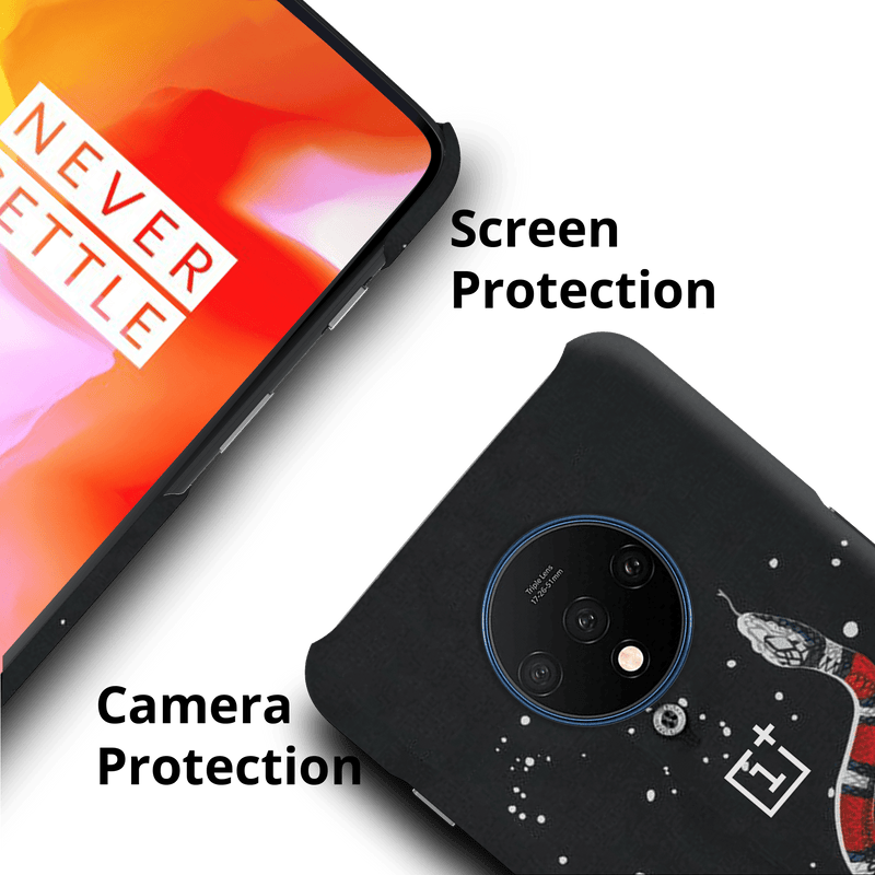 Snake in Galaxy Pattern Mobile Case Cover For Oneplus 7t