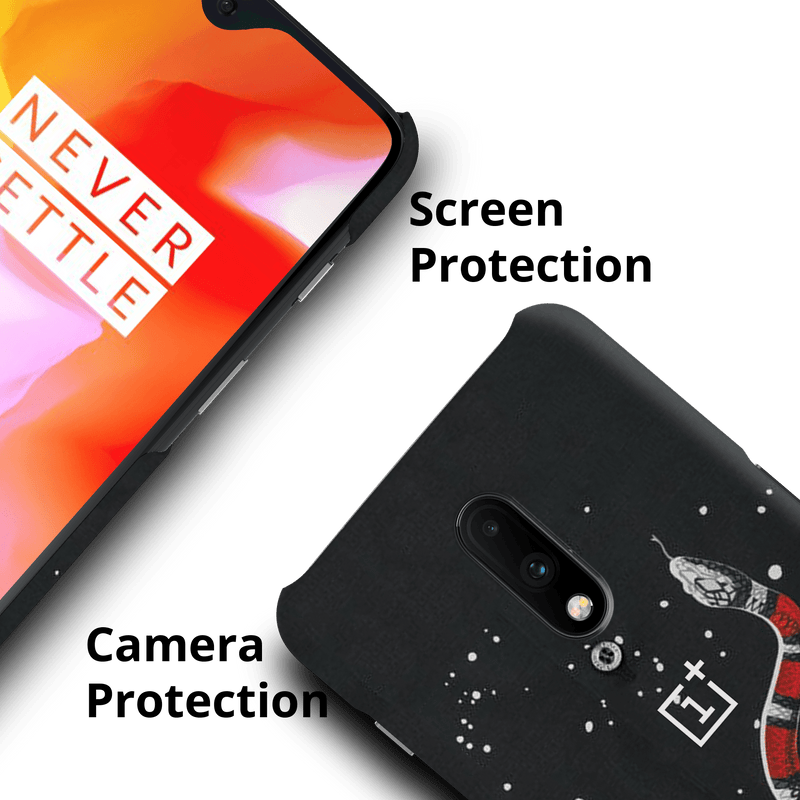 Snake in Galaxy Pattern Mobile Case Cover For Oneplus 7