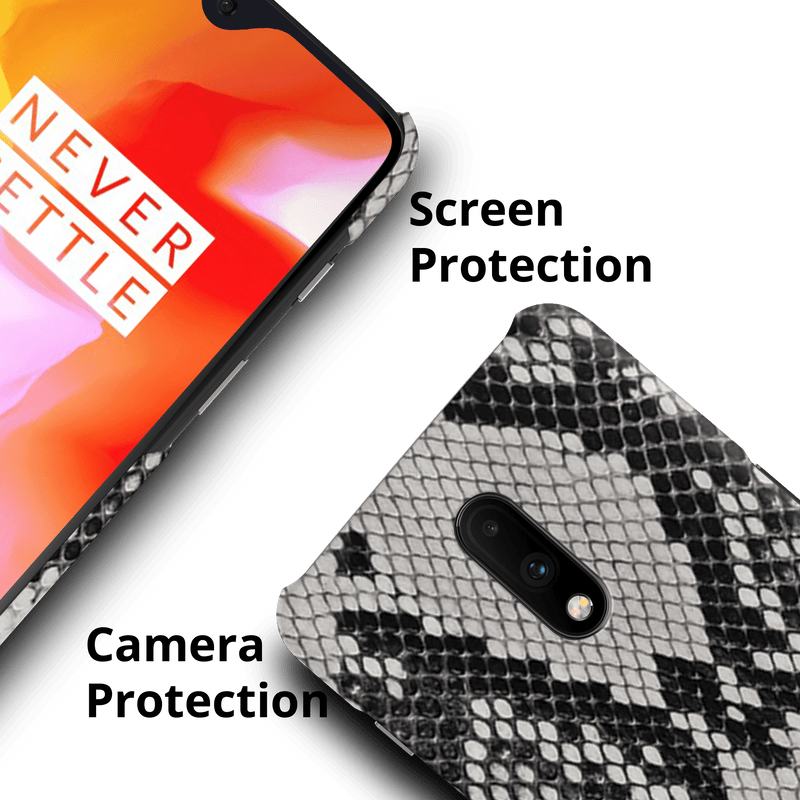 Snake Skin Pattern Mobile Case Cover For Oneplus 7