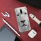 White Lion Portrait Pattern Mobile Case Cover For Oneplus 7