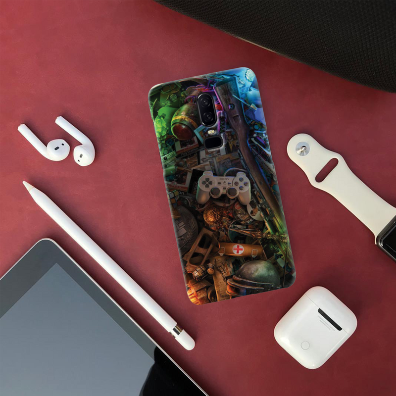 Gaming Pattern Mobile Case Cover For Oneplus 6