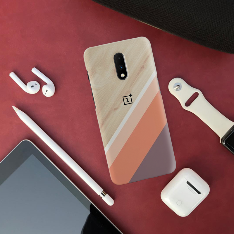 Wooden Pattern Mobile Case Cover For Oneplus 7
