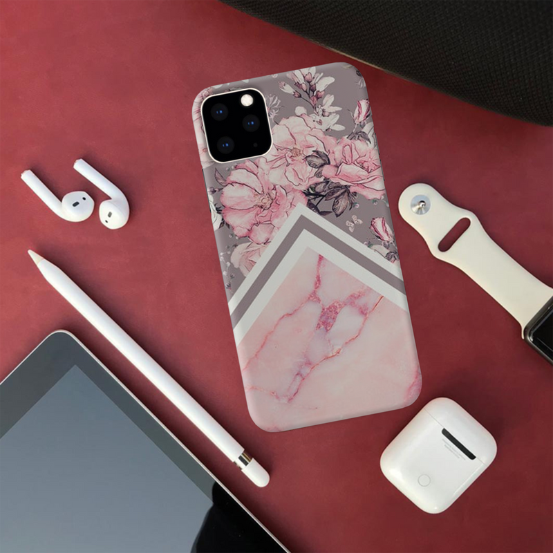 Tiles and Floral Pattern Mobile Case Cover For Iphone 11 Pro