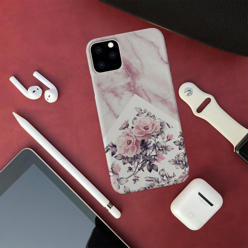 Tiles and Flowers Pattern Mobile Case Cover For Iphone 11 Pro