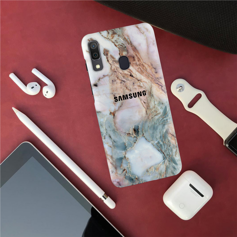 Lite Pink Marble Pattern Mobile Case Cover For Galaxy A30