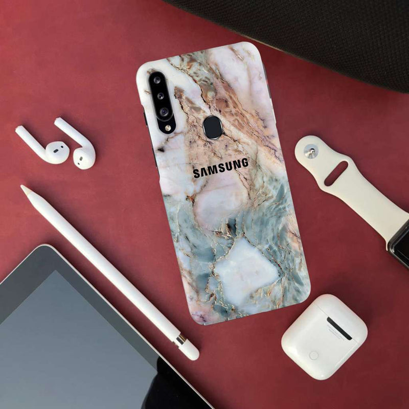 Lite Pink Marble Pattern Mobile Case Cover For Galaxy A20S