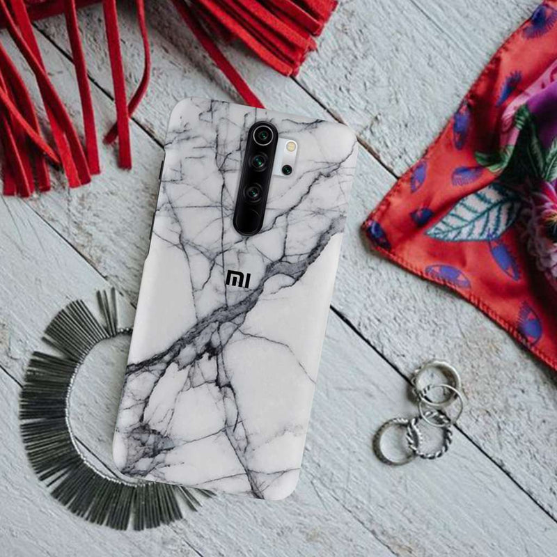 Light Grey Marble Pattern Mobile Case Cover For Redmi Note 8 Pro