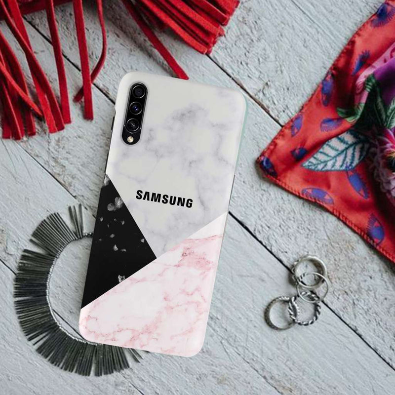 Pink Black & White Pattern Mobile Case Cover For Galaxy A50S