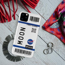 Flying to Moon Flight Ticket Pattern Mobile Case Cover For Iphone 11 Pro