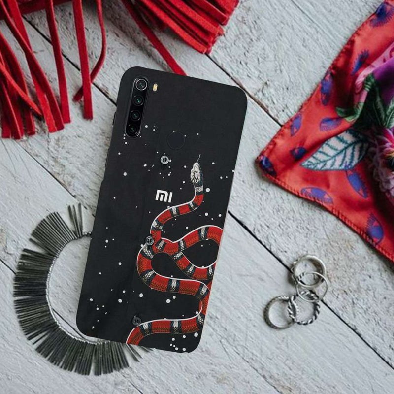 Snake in Galaxy Pattern Mobile Case Cover For Redmi Note 8