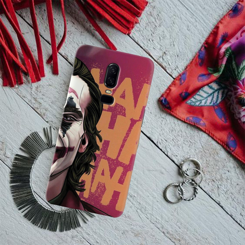 Joker Pink Pattern Mobile Case Cover For Oneplus 6