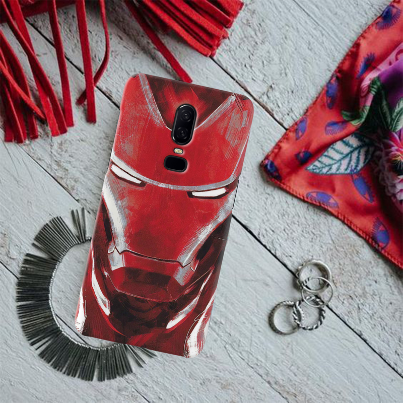 Iron Man Suit Pattern Mobile Case Cover For Oneplus 6