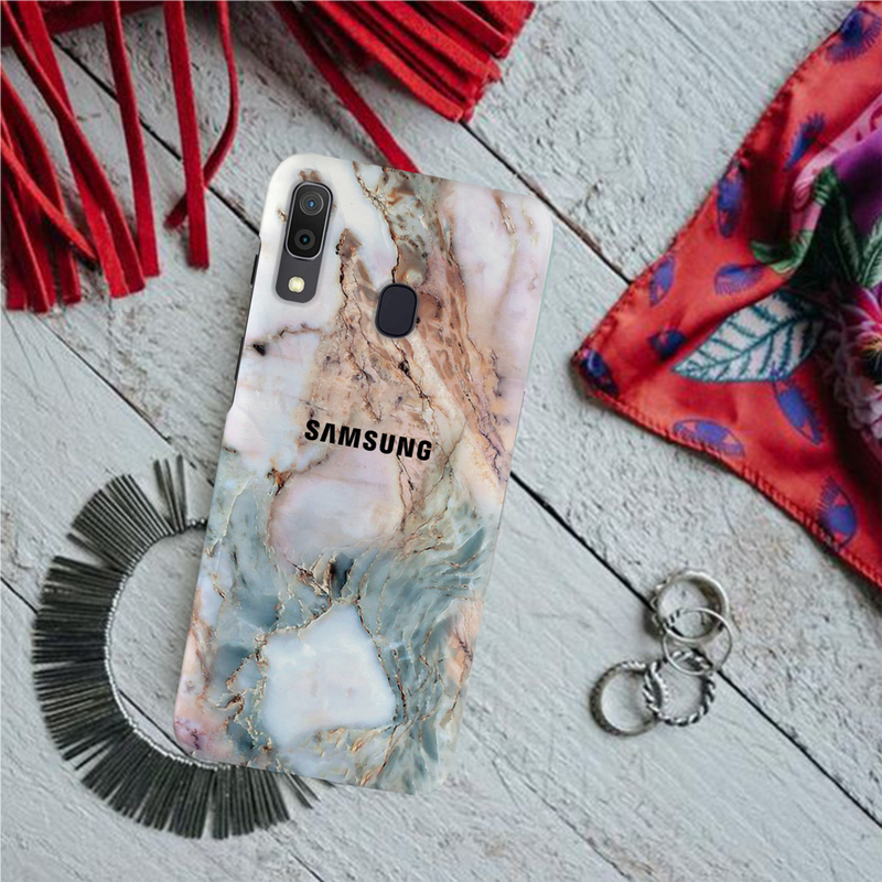 Lite Pink Marble Pattern Mobile Case Cover For Galaxy A30