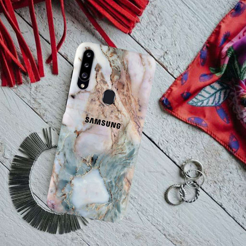 Lite Pink Marble Pattern Mobile Case Cover For Galaxy A20S