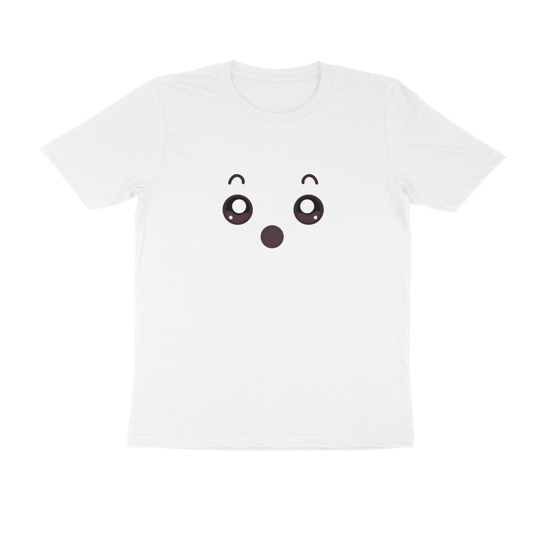 Cute Eyes Round Neck Printed Tshirt for Men