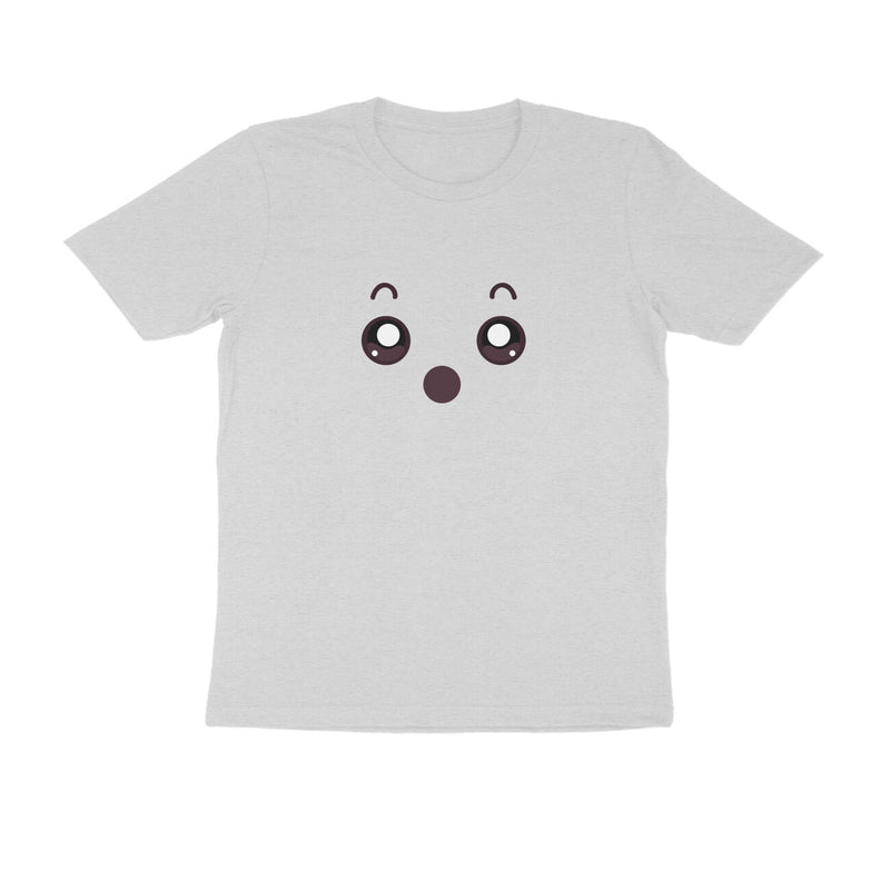 Cute Eyes Round Neck Printed Tshirt for Men