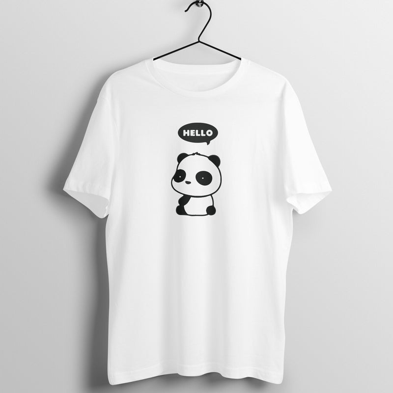 Hello Doll Half Sleeve Round Neck Printed Tshirts