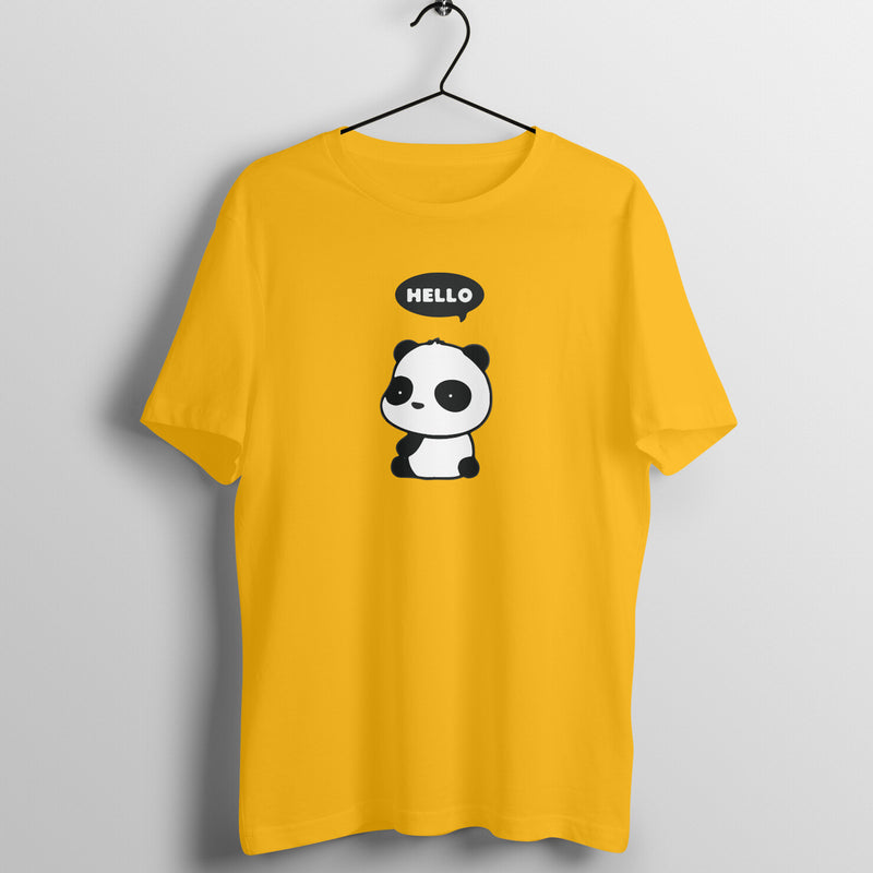 Hello Doll Half Sleeve Round Neck Printed Tshirts