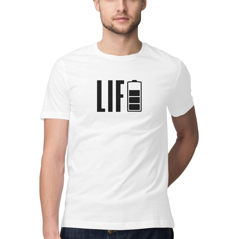 Life Half Sleeve Round Neck Printed Tshirts