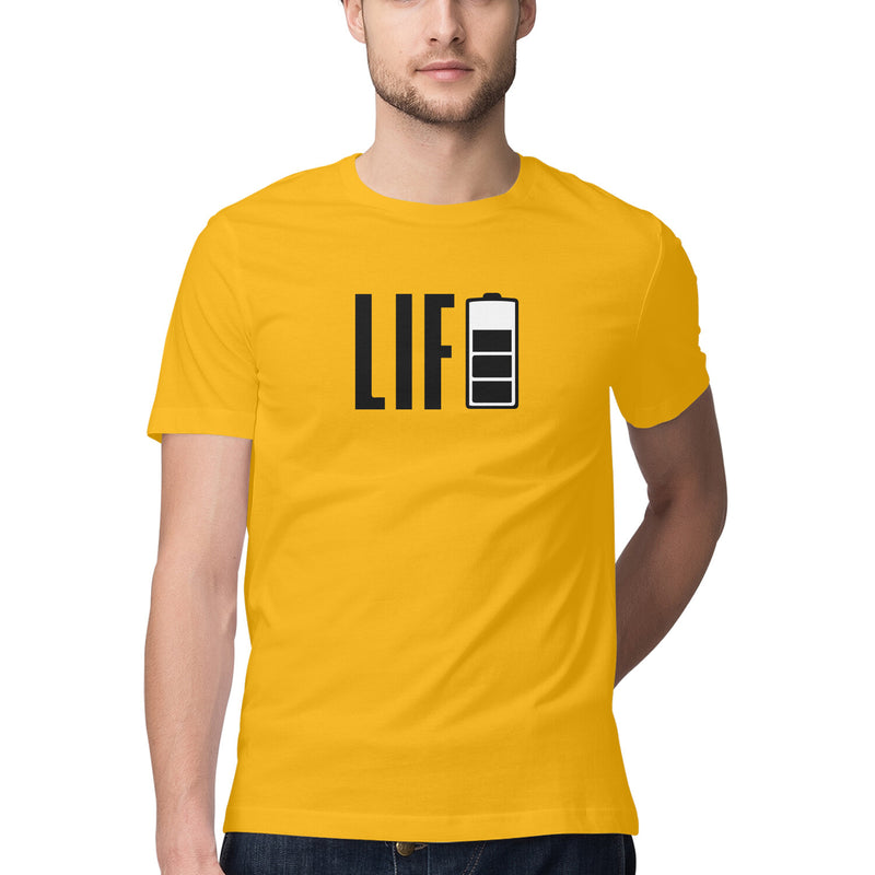 Life Half Sleeve Round Neck Printed Tshirts