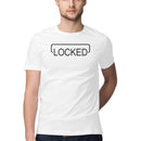 Locked Printed Round Neck Men Tshirts