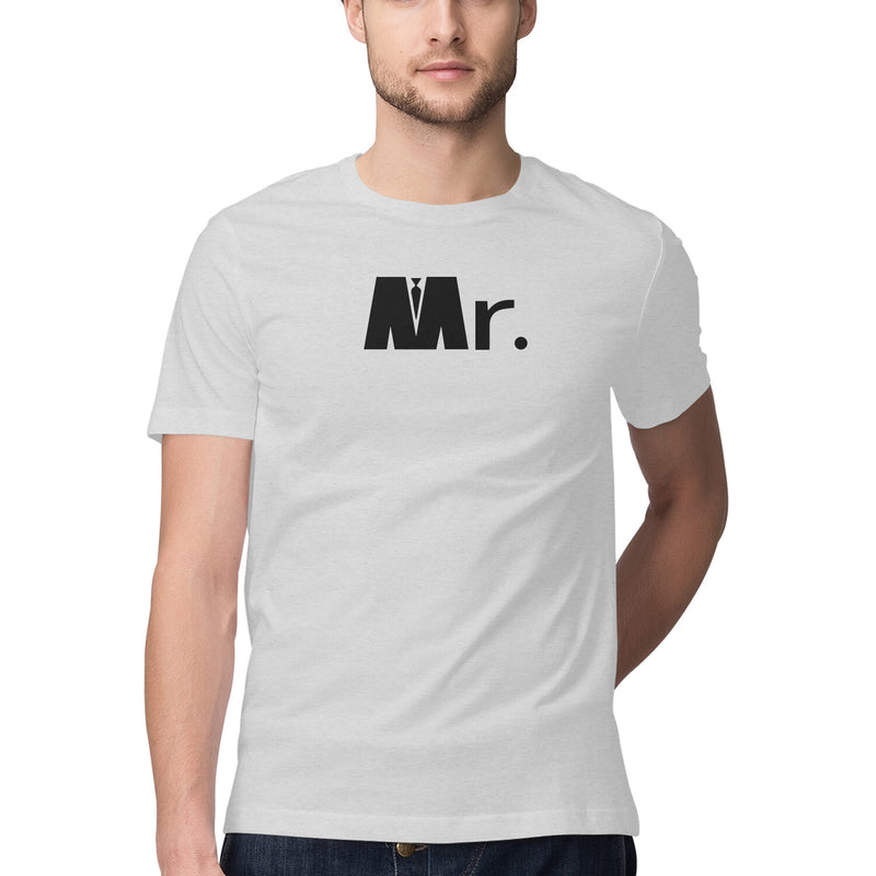 Mr Printed Round Neck Tshirts