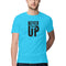 Never Give Up Printed Round Neck Men Tshirts