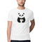 Panda Printed Round Neck Men Tshirts