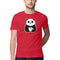 Panda Printed Round Neck Men Tshirts