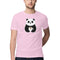 Panda Printed Round Neck Men Tshirts