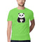 Panda Printed Round Neck Men Tshirts